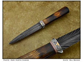 Bill Behnke - Feather Damascus & Ivory Boot Knife - WEB PHOTO.jpg